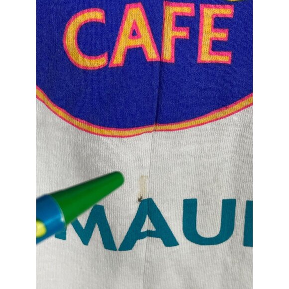 Vintage Hard Rock Cafe Maui Tee Shirt White L Single Stitch Made in USA F107 - Picture 6 of 6